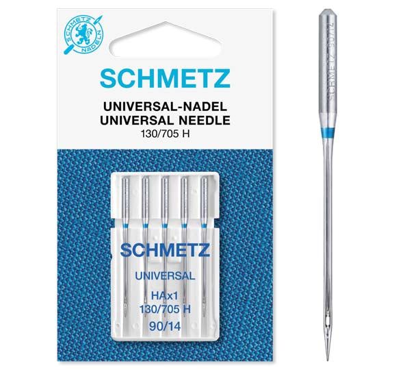 Schmetz Sewing Machine Needles - Universal - 90(14) - 5 Needles