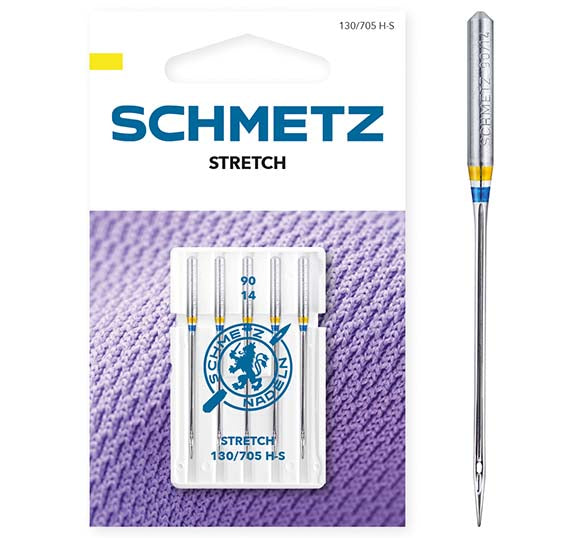 Schmetz Sewing Machine Needles - Stretch - 90(14) - 5 Needles