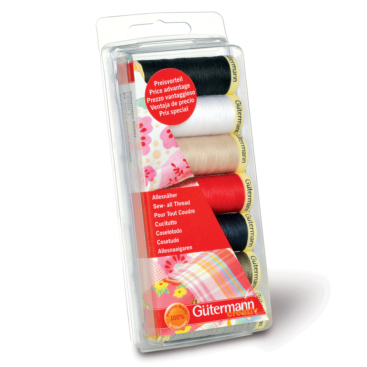 Gutermann Thread Set - Sew - All - 7 x 100m - Assorted
