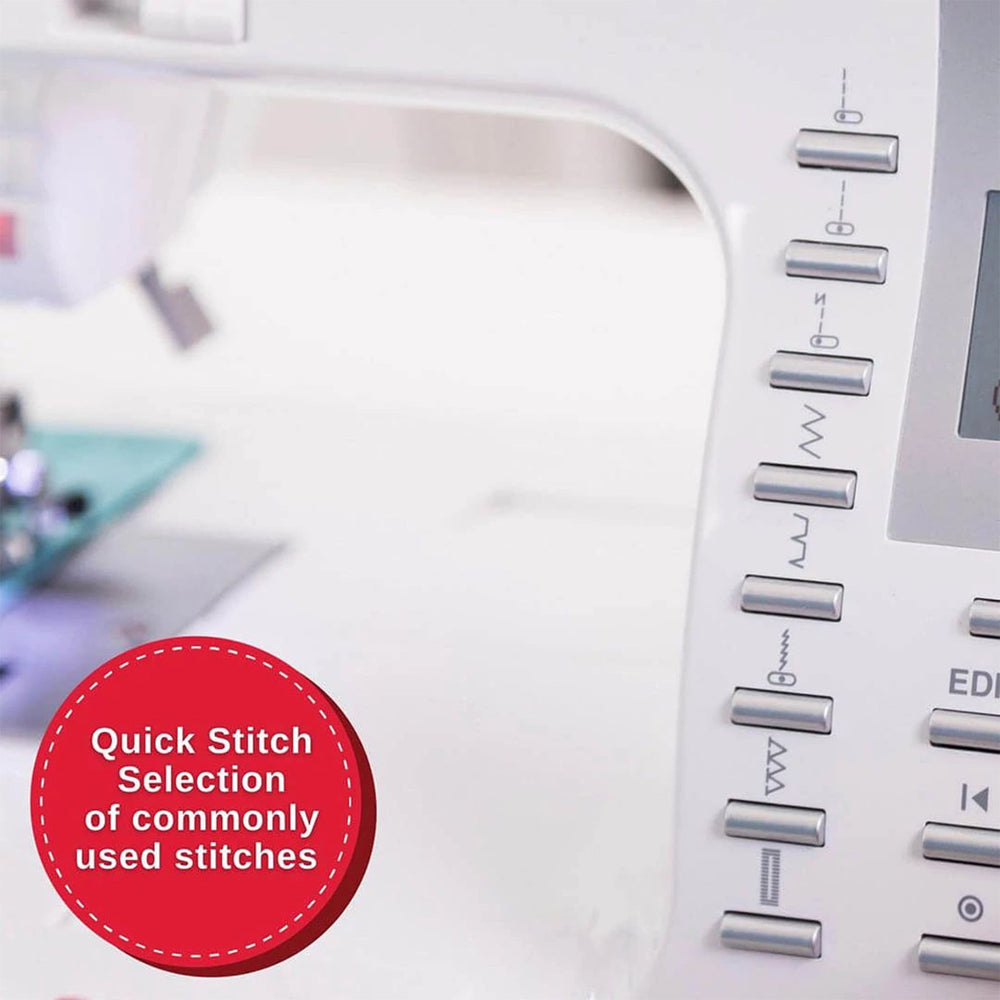 Singer Quantum Stylist 9960 Sewing Machine with Extension Table and Hard Cover
