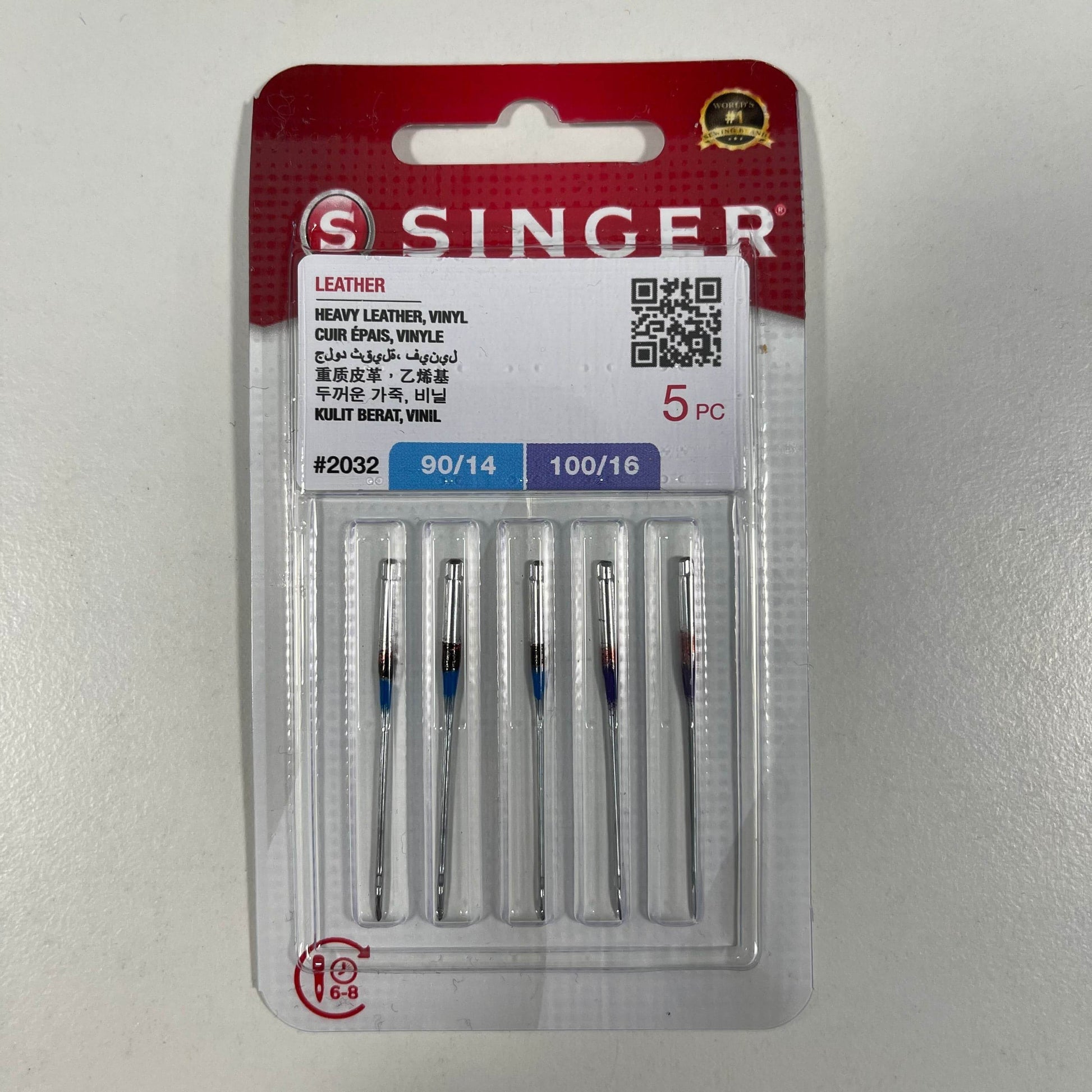 Singer Leather Needles Size 90/100 – Pack of 5