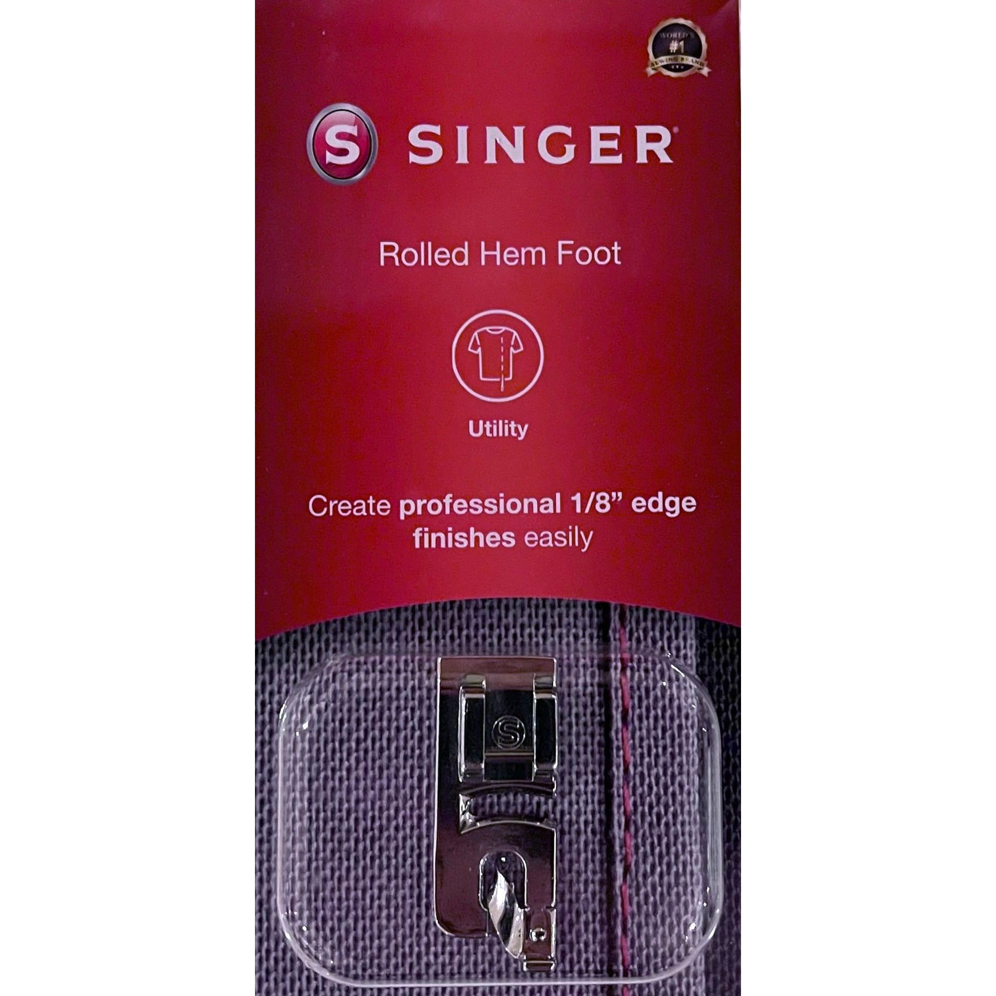 Rolled Hem Foot (1/8inch edge) by Singer (in retail packaging)