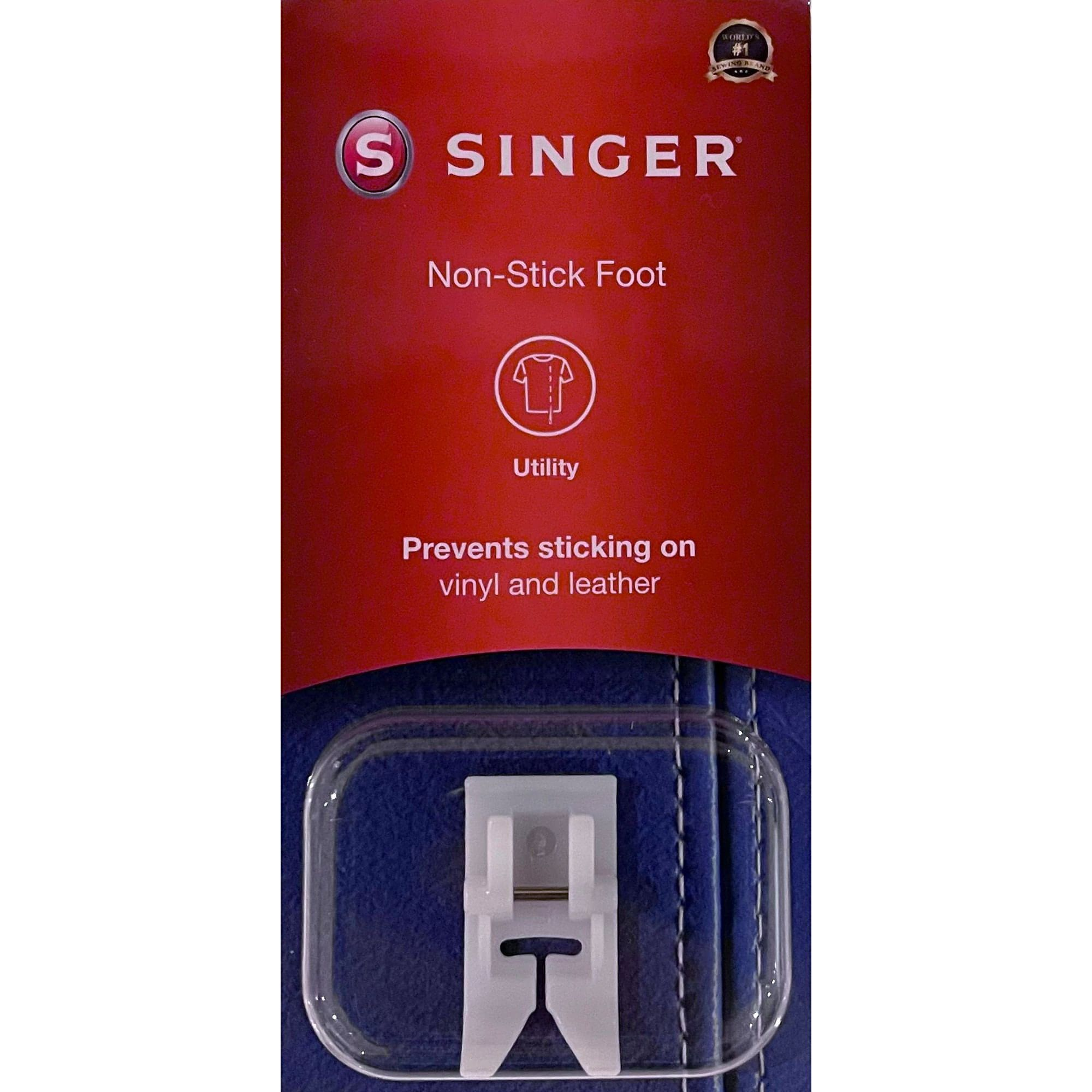 Non-Stick Foot for Vinyl and Leather by Singer (in retail packaging)