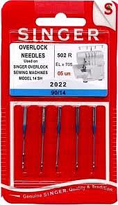 Singer ELx705 Overlocker Needles Size 80/90 – Pack of 5