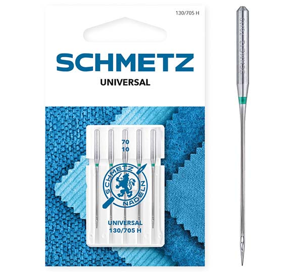 Schmetz Sewing Machine Needles - Universal - 70(10) - 5 Needles