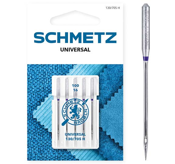 Schmetz Sewing Machine Needles - Universal - 100(16) - 5 Needles