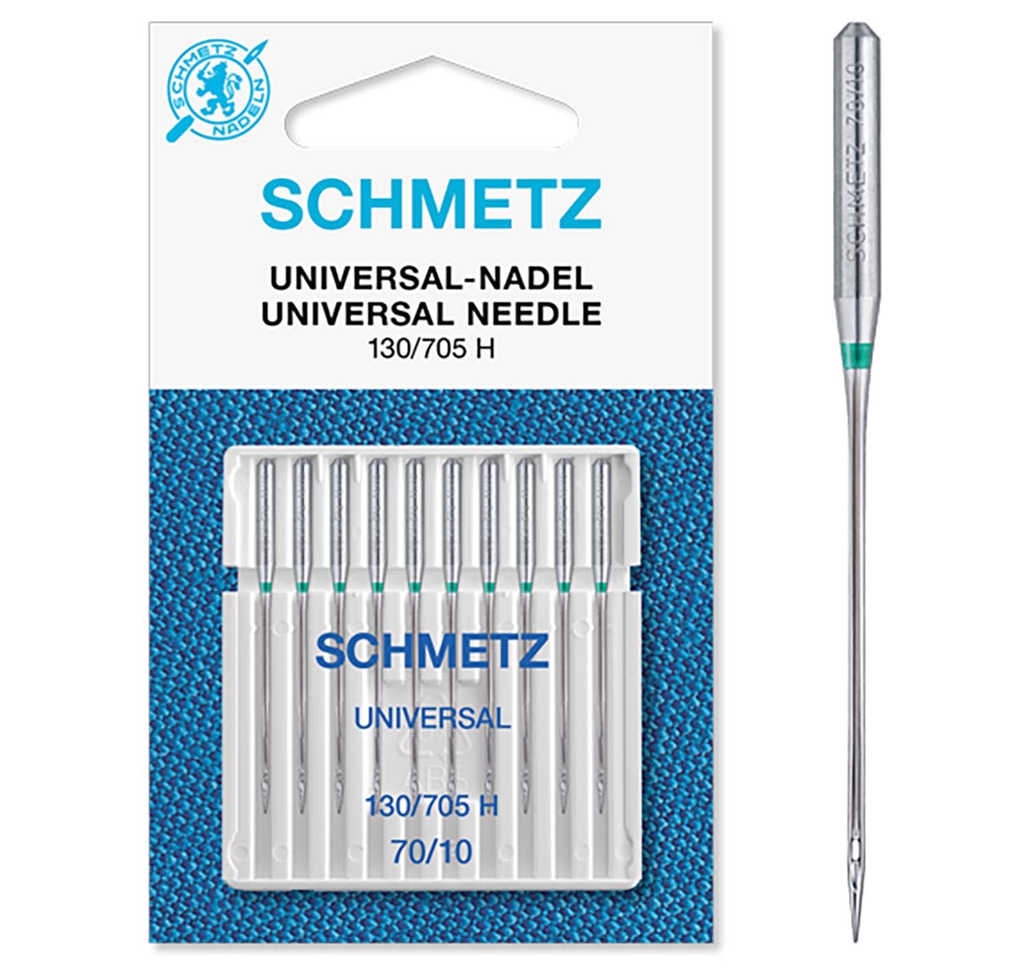 Schmetz Sewing Machine Needles - Universal - 70(10) - 10 Needles