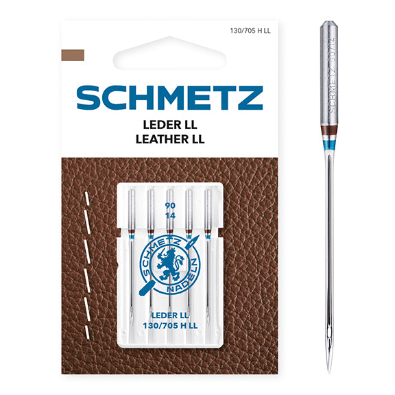 Schmetz Sewing Machine Needles - Leather LL - 90(14) - 5 Needles