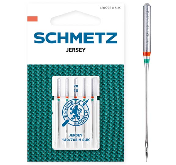 Schmetz Sewing Machine Needles - Jersey - 70(14) - 5 Needles