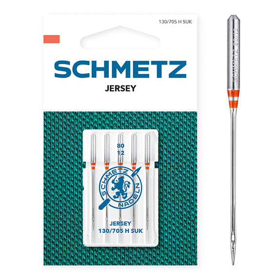 Schmetz Sewing Machine Needles - Jersey - 80(12) - 5 Needles