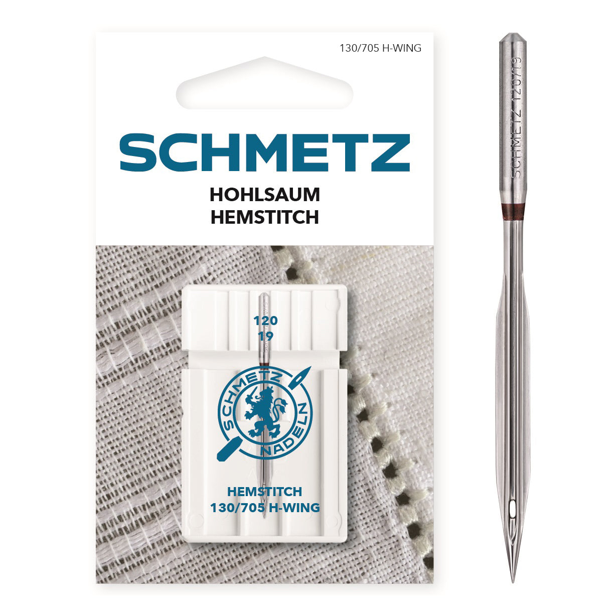 Schmetz Sewing Machine Needles - Hemstitch - 120(16) - 1 Needle
