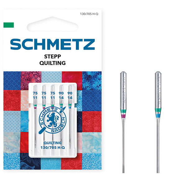 Schmetz Sewing Machine Needles - Quilting - Assorted - 75(11)-90(14) - 5 Needles