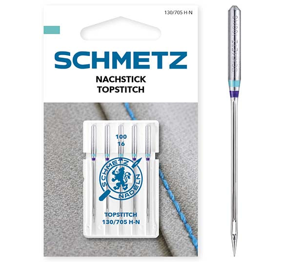 Schmetz Sewing Machine Needles - Topstitch - 100(16) - 5 Needles