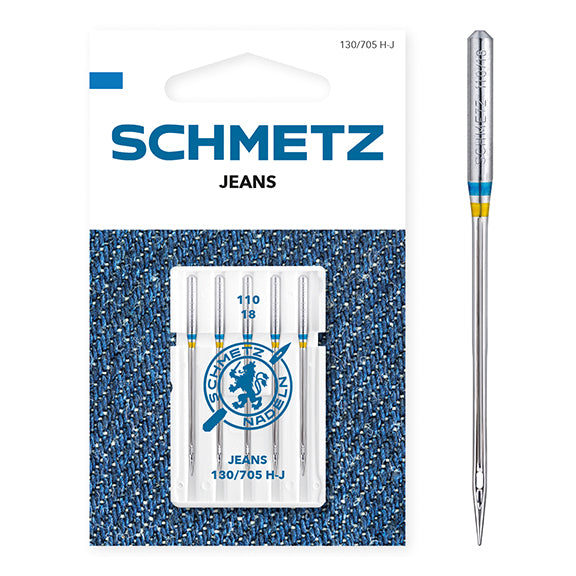Schmetz Sewing Machine Needles - Jeans - 110(18) - 5 Needles
