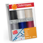 Gutermann Thread Set - Cotton No.30 - 6 x 300m - 1