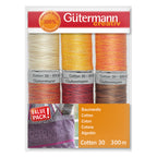 Gutermann Thread Set - Cotton No.30 - 6 x 300m - 2