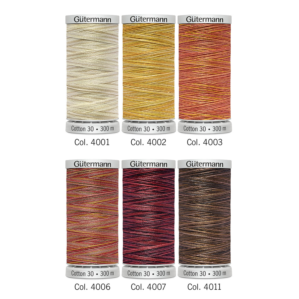 Gutermann Thread Set - Cotton No.30 - 6 x 300m - 2