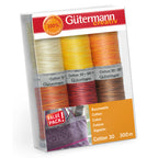 Gutermann Thread Set - Cotton No.30 - 6 x 300m - 2