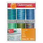 Gutermann Thread Set - Cotton No.30 - 6 x 300m - 3