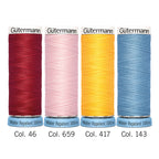 Gutermann Thread Set - Water Repellent - 4 x 100m - Assorted Colours