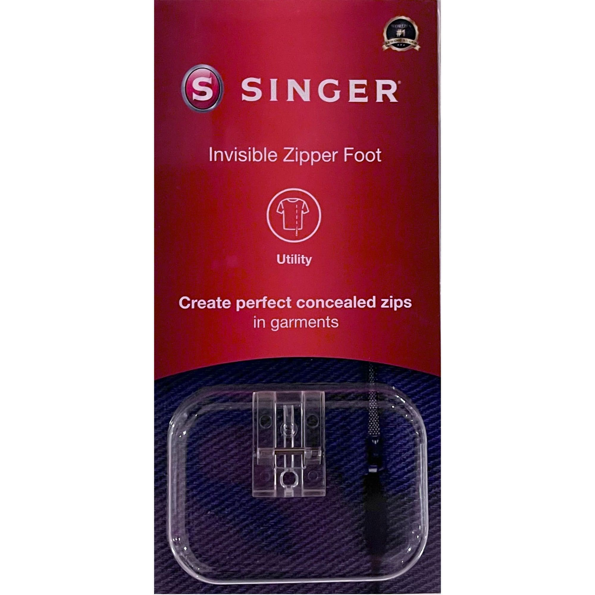 Invisible Zipper Foot by Singer (in retail packaging)