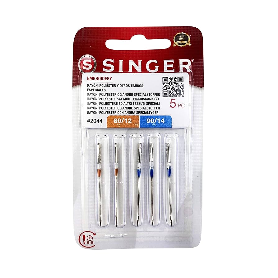 Singer Embroidery Needles Size 80/90 – Pack of 5