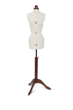 Adjustoform Lady Valet Premium Dressform with Walnut stand