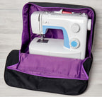 Premium Sewing Machine Bag - Black and Purple