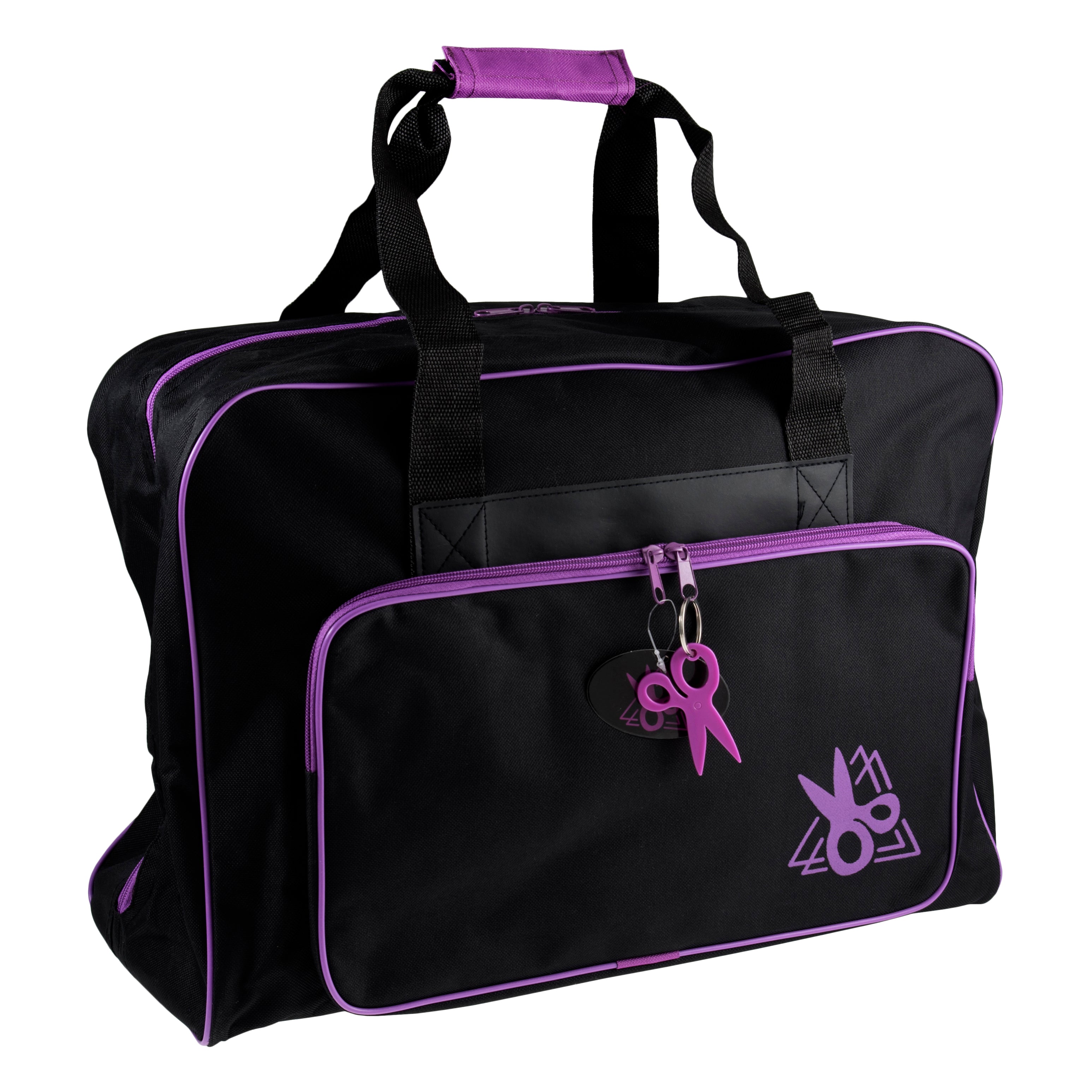 Premium Sewing Machine Bag - Black and Purple