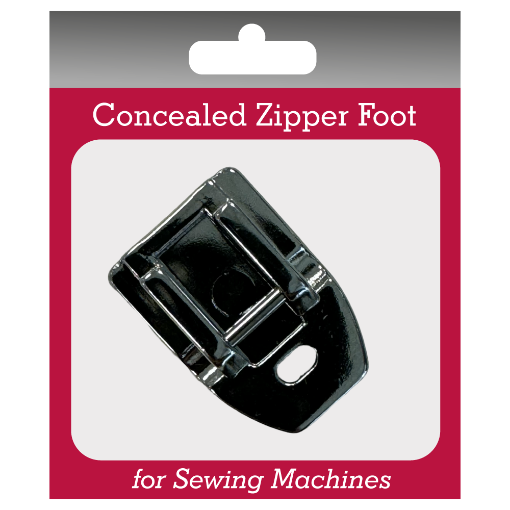 Invisible / Concealed Zipper Foot for Sewing Machines
