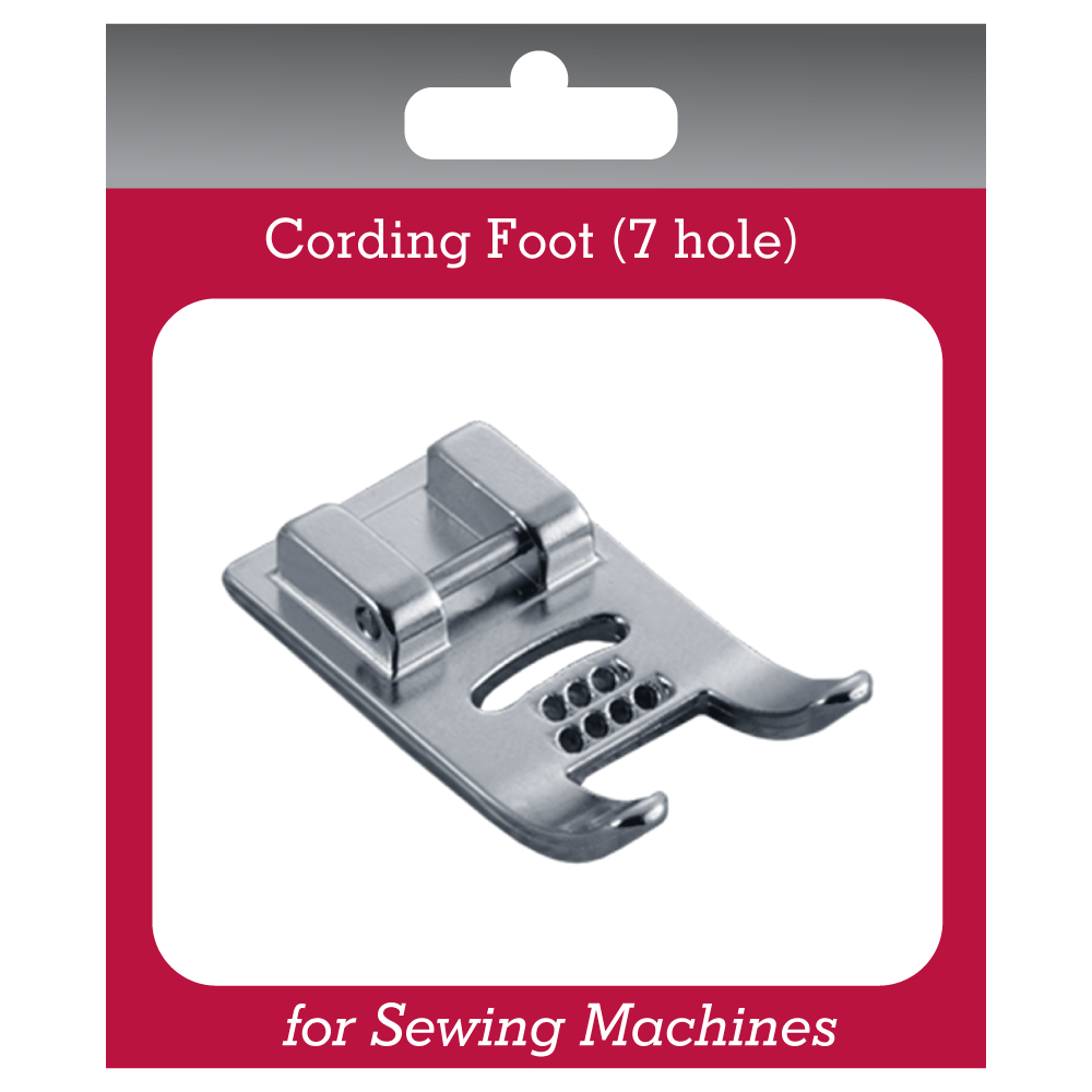 Cording Foot (7 hole) for Sewing Machines