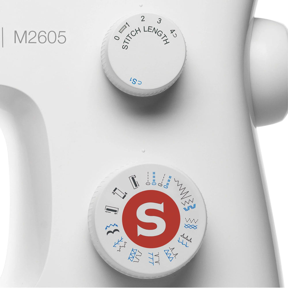 Singer M2605 Sewing Machine with automatic needle threader